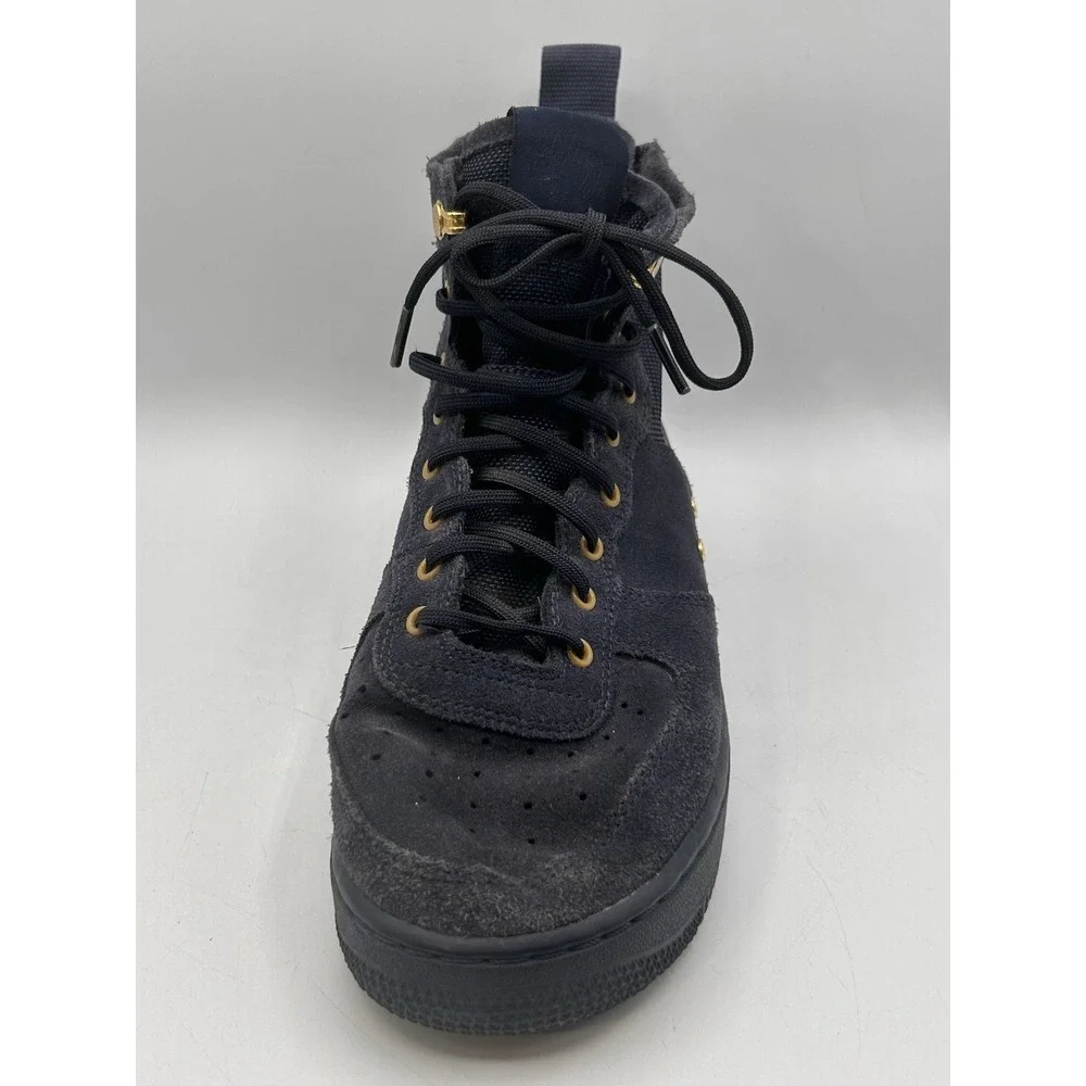 Nike SF AF1 Air Force One Mid (GS) Youth Navy‎ Blue Shoes Size US 7Y AJ0424-400